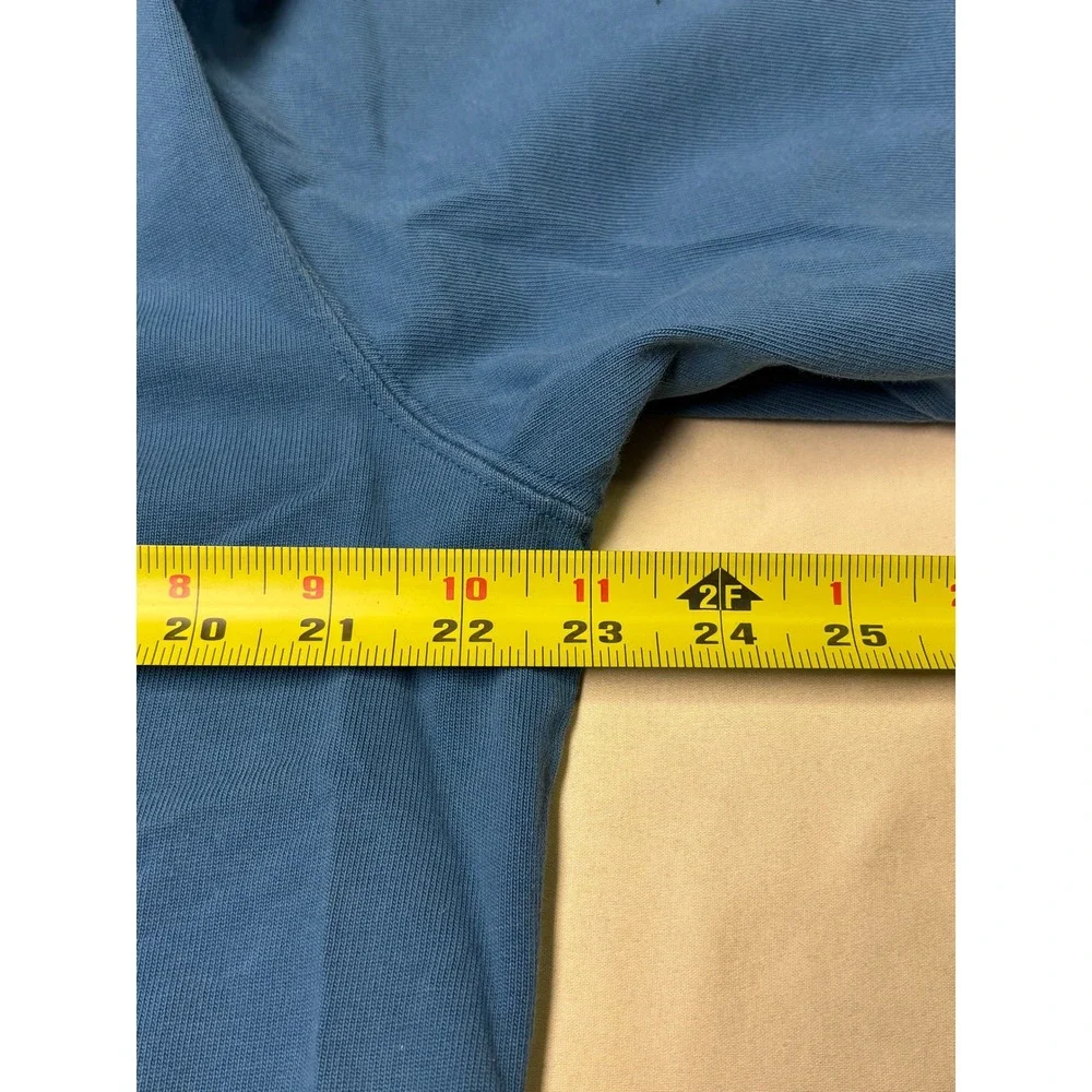 Nike Air‎ Blue Short Sleeve Hoodie Athletic Tech Fleece Mens Size L